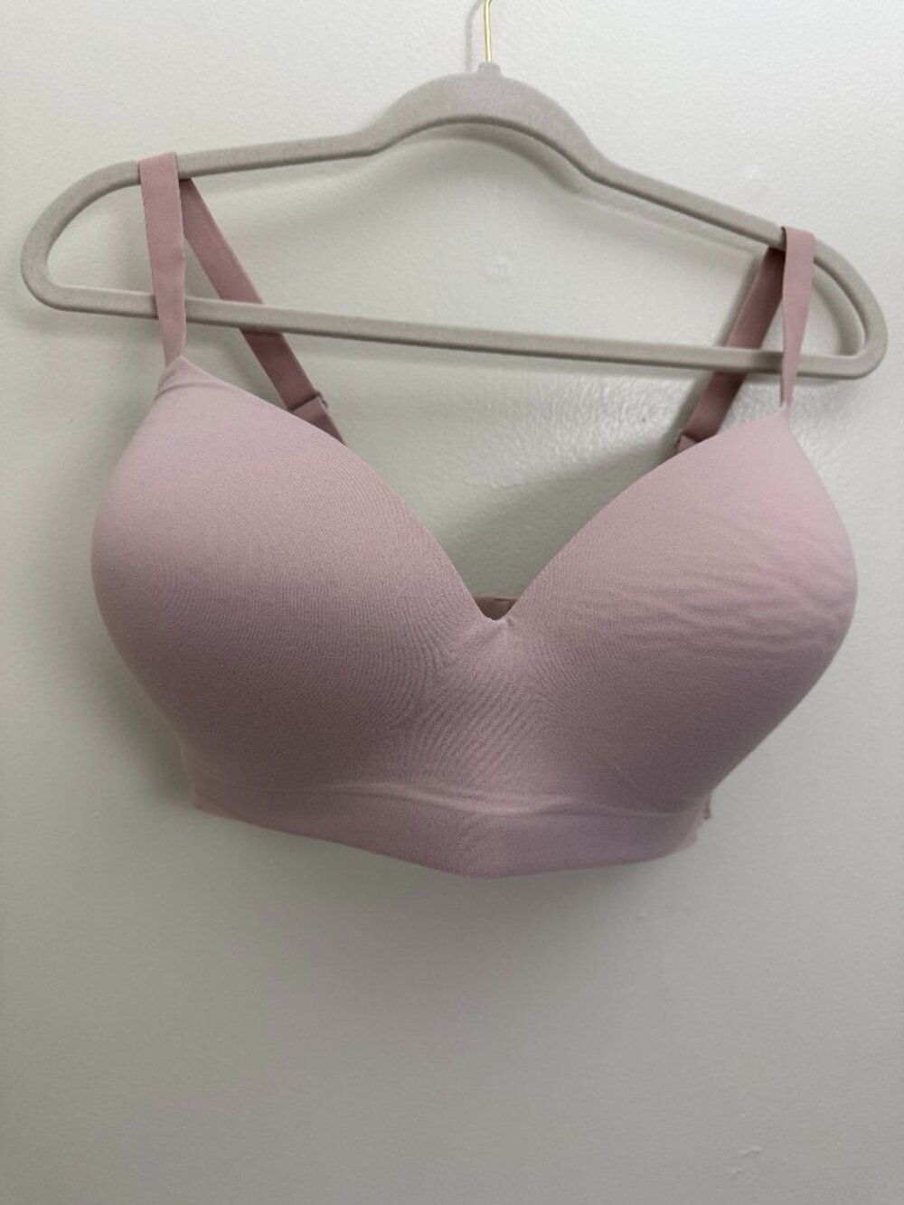Soma Enbliss Wireless Bra Pink Womens 42DD Full Coverage Seamless Adjustable